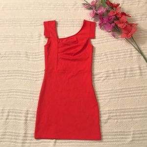 XS Bebe Coral Dress